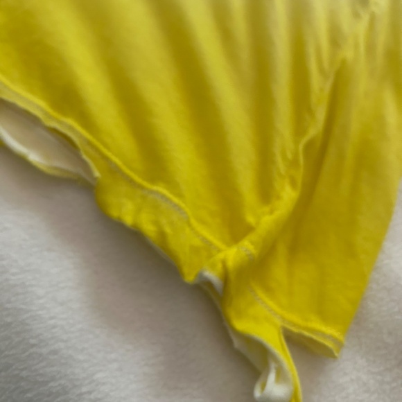 Unravel Project Yellow Dip Dye Short Sleeve Distressed T-Shirt, Size S, NWOT - Picture 9 of 14